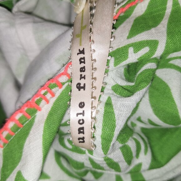 Uncle Frank green white floral dress size medium cottagecore dainty - Picture 5 of 6